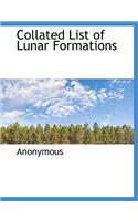 Collated List of Lunar Formations