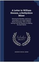 A Letter to William Hooson, a Derbyshire Miner