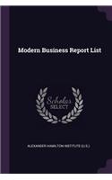 Modern Business Report List
