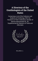 Directory of the Ornithologists of the United States
