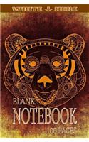 Write Here Blank Notebook BEAR