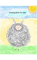 Drawing Book for kids: Extra Large-Made with Standard White Paper-Best for Crayons, Colored Pencils, Watercolor Paints and Very Light Fine Tip Markers