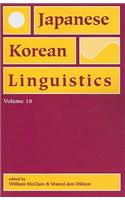 Japanese/Korean Linguistics, Volume 18