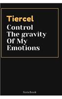 Tiercel Control The gravity Of My Emotions: Lined Animal Journal / Animal notebook Gift, 120 Pages, 6x9, Soft Cover, Matte Finish