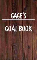 Gage's Goal Book: New Year Planner Goal Journal Gift for Gage / Notebook / Diary / Unique Greeting Card Alternative