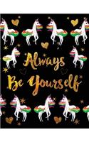 2020 Planner Unicorn Always Be Yourself Patterns: Weekly & Monthly January to December