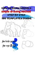 HOW TO DRAW ANIMALS simple drawing method STEP BY STEP 100 TEMPLATES INSIDE