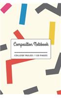 Composition Notebook: 1950s Style Geometric Vintage Retro Pattern Notebook