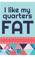 I Like My Quarters Fat: Cute Quilting 2019-2020 Academic Year Planner, Datebook, And Homework Scheduler For Students, Teachers, And Busy Moms