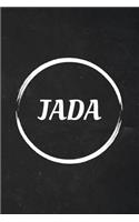 Jada: A Blank Lined Notebook Journal with Personalized Name for Girls and Women (6 x 9 - 120 Pages)