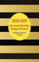 2018-2019 Personal Monthly Budget Weekly Expense Tracker: Organizer for Business Money Personal Finance Journal Planning Workbook 148 Pages 8.5x11 Inches(1 Gift)