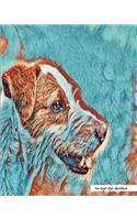 Van Gogh Style Sketchbook: Van Gogh Style Dog Print (2), 8" x 10" - Drawing Sketchbook, Unlruled Notebook, Drawing Paper -[Sketch book]