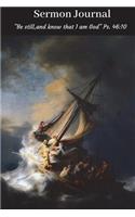 Sermon Journal: Vintage Rembrandt Bible Study Journal (6x9) 150 Pages