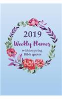 2019 Weekly Planner with an Inspiring Bible Quote for Each Week