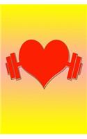 Heart Weights: Great Journal with Heart on Weights