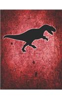Velociraptor Dinosaur Journal Notebook: Medium College Ruled Notebook, 140 Page, Lined 8.5 X 11 in (21.59 X 27.94 CM)