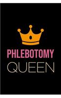 Phlebotomist Notebook: Blank Lined Journal: Phlebotomy Queen
