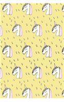 Journal Notebook Sketchy Unicorns Pattern 8: 110 Page Plain Blank Journal For Drawing, Writing, Doodling In Portable 6 x 9 Size.(48 Wordworthy Series Unlined)