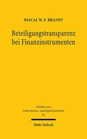 Beteiligungstransparenz bei Finanzinstrumenten