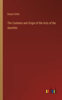 Contents and Origin of the Acts of the Apostles