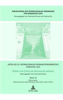 Akten des XII. Internationalen Germanistenkongresses Warschau 2010- Vielheit und Einheit der Germanistik weltweit