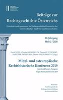 Beitrage Zur Rechtsgeschichte Osterreichs. 10. Jahrgang, Heft 2/2020