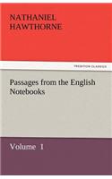 Passages from the English Notebooks