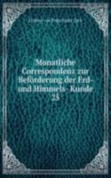 Monatliche Correspondenz zur Beforderung der Erd- und Himmels- Kunde
