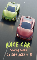 Race car coloring books for kids ages 4-8