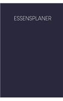 Essensplaner: Praktische wöchentliche Übersicht von deinen Mahlzeiten (Frühstück Mittag Abendessen Snack) mit Einkaufsliste - Motiv: Dunkelblau