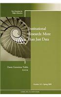 Institutional Research: More Than Just Data