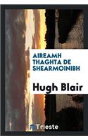 Aireamh Thaghta de Shearmoinibh