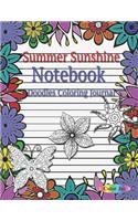 Summer Sunshine Notebook Doodles Coloring Journal