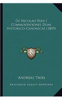 De Nicolao Papa I Commentationes Duae Historico-Canonicae (1859)