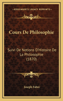 Cours De Philosophie