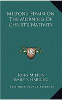Milton's Hymn on the Morning of Christ's Nativity