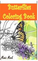 Butterflies Coloring Book: Adult Coloring Book, Volume 1