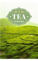 Tea Tasting Sampling Costing Journal Notebook Diary Log Book - Green Fields