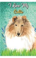 I Love My Collie: Beer Brewing Journal and Notebook for Recipes and Instruction. Great Gift for Men and Women that Drink. Cute Dog on Cover.