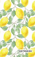 Notebook: FRUIT COLLECTION: LEMON 120 Pages Lined Composition Dairy/Journal college-ruled - 6 x 9 Inches. Soft Cover, Matte Finish. Gift for all occasions. Gr