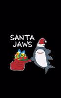 Santa jaws: 6x9 Christmas - dotgrid - dot grid paper - notebook - notes
