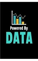 Powered By Data: Dot Grid Page Notebook Gift For Computer Data Science Related People.