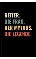 Reiter. Die Frau. Der Mythos. Die Legende.: A5 Notizbuch 2020 KALENDER Pferdebuch für Mädchen und Frauen - Reiter Geschenk - Geschenkidee für Pferdeliebhaber Pferdebesitzer - Pferde Tagebuch