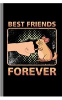 Best Friends Forever: Gerbil Rodents Mammal Veterinary Zoo Gift For Pet Owners And Animal Lovers (6"x9") Dot Grid Notebook To Write In