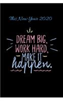 Dream Big Work Hard Make It Happen