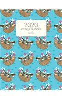 2020 Weekly Planner Sloth