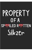 Property Of A Spoiled Rotten Silkzer: Lined Journal, 120 Pages, 6 x 9, Silkzer Dog Gift Idea, Black Matte Finish (Property Of A Spoiled Rotten Silkzer Journal)