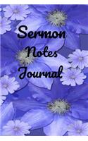 Sermon Notes Journal: Bible Study Notebook, Your Notes, Prayer Requests & Church Events - Daily Journal, Workbook, Diary, Notepad