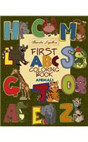 First ABC Coloring Books Animals