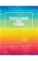 Year Calendar 2021 Planner